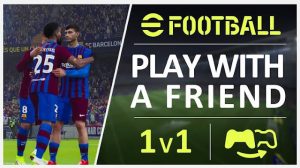 eFootball™ 2024 Mobile 1 vs 1 player interaction